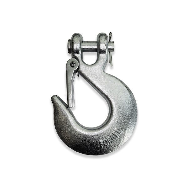 Aztec Lifting Hardware Hook Clevis Slip 3/8 G43 ZP w/SS Latch HCS038L